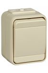 SCHNEIDER / ELSO 451600 Toggle switch, pearl, wall-mounted, 10A, IP44