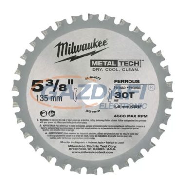 MILWAUKEE 48404520 Körfűrész fűrészlap 203/15,87/50