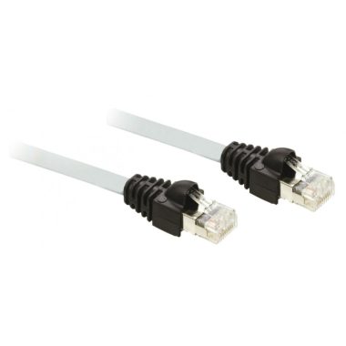 SCHNEIDER 490NTC00005 Ethernet árnyékolt sodrott érpár Kábel, 5M, crossed, RJ45 connec.