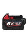 MILWAUKEE M18 B5 REDLITHIUM-ION akkumulátor, M18 rendszerhez 18 VDC, 5,0 Ah