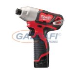   MILWAUKEE M12 BID-202C szuperkompakt ütvecsavarozó töltővel és 2 db akkumulátorral