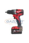 MILWAUKEE M18 CBLPD-402C szénkefe nélküli ütvefúró-csavarozó töltővel és 2 db akkumulátorral