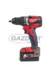 MILWAUKEE M18 CBLDD-502C kompakt szénkefe nélküli fúró-csavarozó töltővel és 2 db akkumulátorral