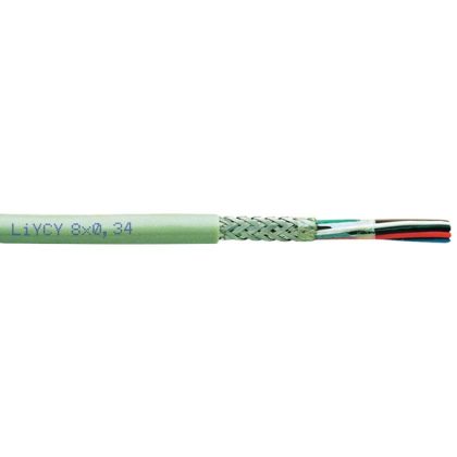   LiYCY 10x0,14mm2 electronic control cable with copper fabric shielding PVC 350V gray