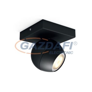 PHILIPS Buckram Hue 50471/30/P8 1L intelligens vezérelhető LED lámpatest, 5.5W 250Lm 2200-6500K, fekete