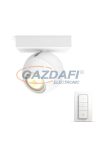 PHILIPS Buckram Hue 50471/31/P7 1L intelligens vezérelhető LED lámpatest, 5.5W 250Lm 2200-6500K, fehér