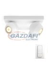 PHILIPS Buckram Hue 50474/31/P7 4L intelligens vezérelhető LED lámpatest, 22W 1000Lm 2200-6500K, fehér