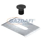   OBO 5403100 TrayFix Rácsos Kábeltálcák Rögzítése FangFix rögzítő betontalpon ø20mm fekete