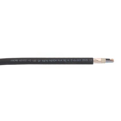   N2XCH 4x25/16mm2 Árnyékolt halogénmentes erőátviteli kábel koncentrikus vezetővel RM 0,6/1kV fekete