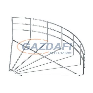 OBO 6002376 GRB 90 130 G 90°-Os Sarokidom Rácsos Kábeltálcához 105x300mm galvanikusan horganyzott acél