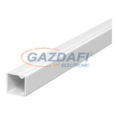 OBO 6025153 WDK20020CW Fali És Mennyezeti Csatorna fenékperforálással 20x20x2000mm krémfehér PVC