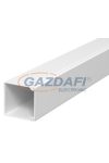 OBO 6026427 WDK25025CW Fali És Mennyezeti Csatorna fenékperforálással 25x25x2000mm krémfehér PVC