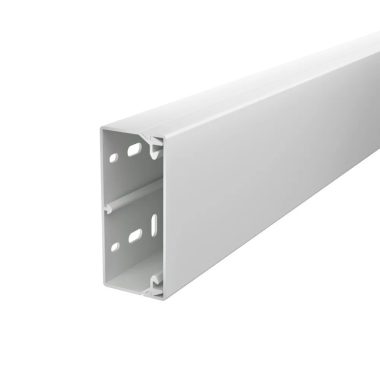 OBO 6027032 WDK40090LGR Fali És Mennyezeti Csatorna fenékperforálással 40x90x2000mm világosszürke PVC