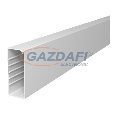 OBO 6027156 WDK60150LGR Fali És Mennyezeti Csatorna fenékperforálással 60x150x2000mm világosszürke PVC