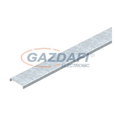 OBO 6080239 AZDU 100 DD Fedél Perforálás Nélkül AZ-szerelőcsatornához 103x3000mm acél, cink-alumínium bevonat