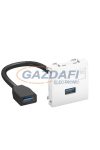 OBO 6104928 MTG-U3A F AL1 Modul 45 Usb 3.0 A-A Csatlakozó Aljzat kábellel hüvely-hüvely 45x45mm festett alumínium polikarbonát