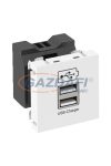 OBO 6105293 MTG-2UC1.2 SWGR1 Usb-Töltő 1,2 A 45x45mm szürkésfekete polikarbonát