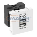   OBO 6105291 MTG-2UC1.2 RW1 Usb-Töltő 1,2 A 45x45mm hófehér polikarbonát