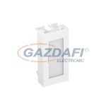   OBO 6117410 ADP-BF RW0.5 Vakfedél 1/2 Modul felirati mezovel 45x22,5mm hófehér