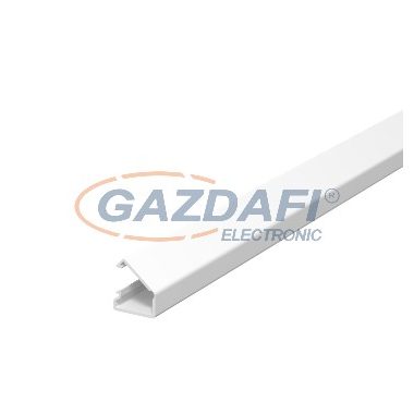 OBO 6150160 WDKMD7CW Minicsatorna Öntapadó Fóliával és zsanéros felsőrész 7x12,5x2000mm krémfehér PVC