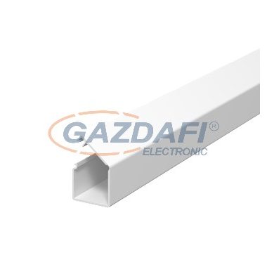 OBO 6150292 WDKMD17RW Minicsatorna Öntapadó Fóliával és zsanéros felsőrész 17x17x2000mm hófehér PVC