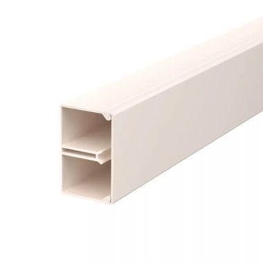 OBO 6150632 WDK-N25040CW Fali És Mennyezeti Csatorna szegezhető füllel/fenékperf. 25x40x2000mm krémfehér PVC