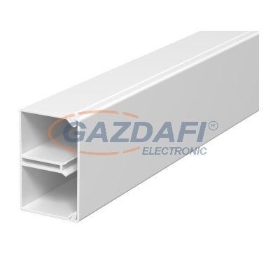 OBO 6150640 WDK-N25040RW Fali És Mennyezeti Csatorna szegezhető füllel/fenékperf. 25x40x2000mm hófehér PVC