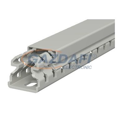 OBO 6178302 LKV 25025 Vezetékrendező Csatorna 25x25x2000mm kőszürke PVC