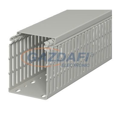 OBO 6178439 LKV N 10075 Vezetékrendező Csatorna 100x75x2000mm kőszürke PVC