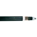    NA2XS (F) 2Y 1x240 / 25mm2 Cablu de aluminiu ecranat cu strat de impermeabilizare (manta PE, izolație  plasa) RM 6 / 10kV negru