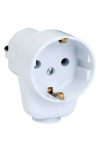 GAO 63077 Plug with socket, white