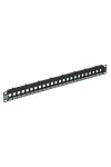 LEGRAND 632790 üres keystone patch panel 1U-19" árnyékolatlan (UTP) 24xRJ45 port fogadására fekete Linkeo