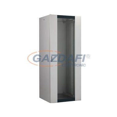 LEGRAND 646300 hálózati állószekrény 19" 24U MAG: 1226 SZÉL: 600 MÉLY: 600 szürke üvegajtós MAX: 400 kg készreszerelt Linkeo