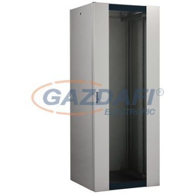 LEGRAND 646368 hálózati állószekrény 19" 42U MAG: 2026 SZÉL: 600 MÉLY: 600 szürke üvegajtós MAX: 400 kg lapraszerelt Linkeo