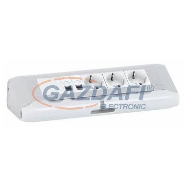 LEGRAND 653515 Asztali elosztó vezetékezhető 3x2P+F+2xRJ45 Cat.6 FTP