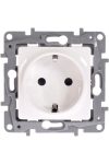 LEGRAND 664529 Niloé 2P + F socket with child protection (screw), nails, white