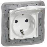   LEGRAND 664632 Niloé 2P + F socket with flap nail and beige child protection