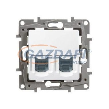 LEGRAND 664774 Niloé 2xRJ45 Cat6 UTP aljzat köröm nélkül fehér