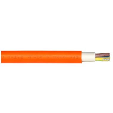 NHXH-J 3x35+1x16mm2 Fire-resistant halogen-free cable FE180 / E90 with 90 minutes of service life RE 0.6 / 1kV orange