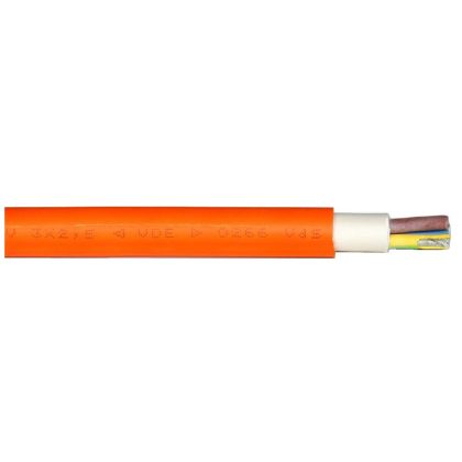    NHXH-J 4x10 mm2 Cablu rezistent la foc fără halogen FE180 / E90 cu durată de functionare 90 minute RE 0,6 / 1kV portocaliu