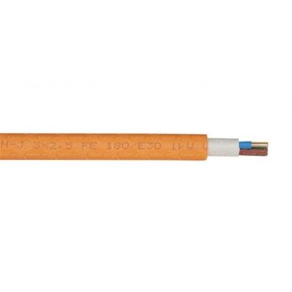   NHXH-J 3x2,5 mm2 Fire-resistant halogen-free cable FE180 / E30 with 30 minutes of service life RE 0.6 / 1kV orange