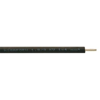   NSGAFöu 1x6mm2 Cablu special de cauciuc pentru tensiuni mecanice mari de 1,8 / 3kV negru