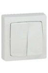 LEGRAND 696002 Oteo wall chandelier switch, with frame, white