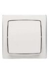 LEGRAND 696004 Oteo wall-mounted cross switch with frame, white