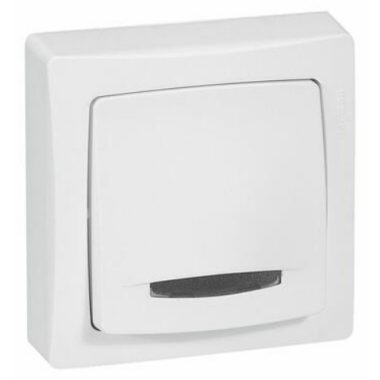 LEGRAND 696017 Oteo wall-mounted toggle switch, with light, with frame, white