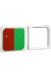 Schneider / Elso 731029 Call / Acknowledge Button Cover, Red / Green FASHION / RIVA / SCALA