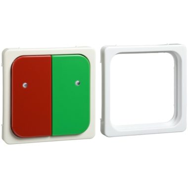 Schneider / Elso 731029 Call / Acknowledge Button Cover, Red / Green FASHION / RIVA / SCALA