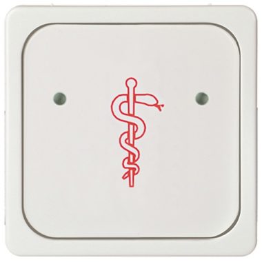 Schneider / Elso 731034 Doctor call button cover, white FASHION / RIVA / SCALA