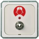   Schneider / Elso 735124 Combined wired call button socket, white FASHION / RIVA / SCALA