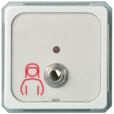 Schneider / Elso 735164 Wired call button socket, white FASHION / RIVA / SCALA